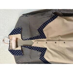 VTG Roughriders Stars & Strips Button Shirt Size Med Stye 3115 Navy Western